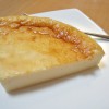 手作りベイクドチーズケーキに満足する